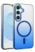 Newface Samsung Galaxy S23 Fe Glossy Magsafe Kapak - Mavi