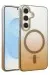 Newface Samsung Galaxy S23 Fe Glossy Magsafe Kapak - Çöl Titanyum