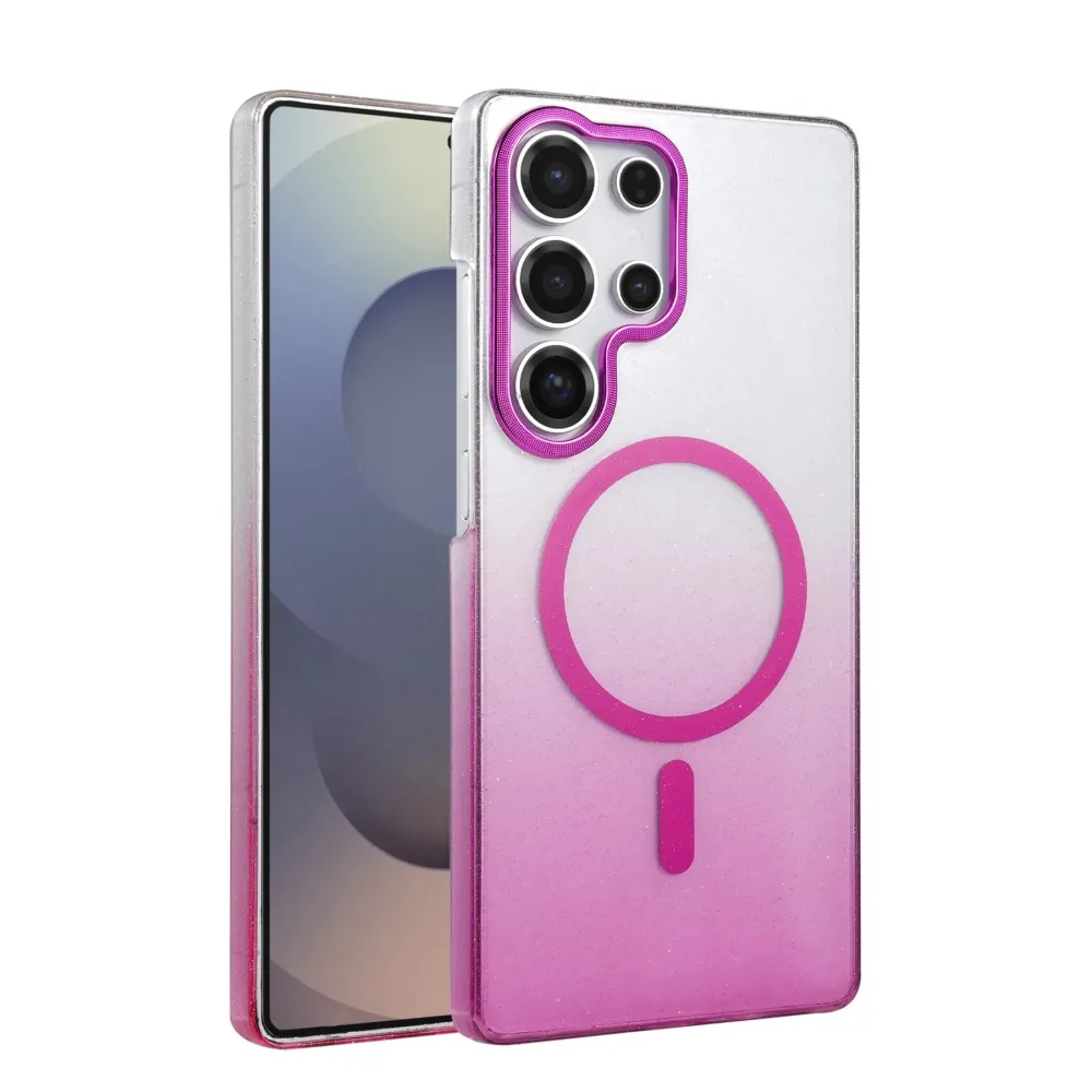 Newface Samsung Galaxy S25 Ultra Glossy Magsafe Kapak - Mor