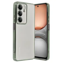 Newface Realme C75 4G Kılıf Razer Lensli Silikon - Yeşil