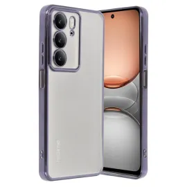 Newface Realme C75 4G Kılıf Razer Lensli Silikon - Mor