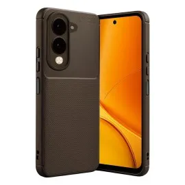 Newface Vivo Y29S Auto Focus Karbon Kapak - Kahverengi