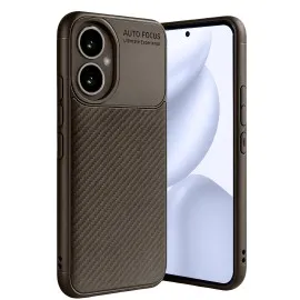 Newface Honor 400 Kılıf Auto Focus Karbon Kapak - Kahverengi