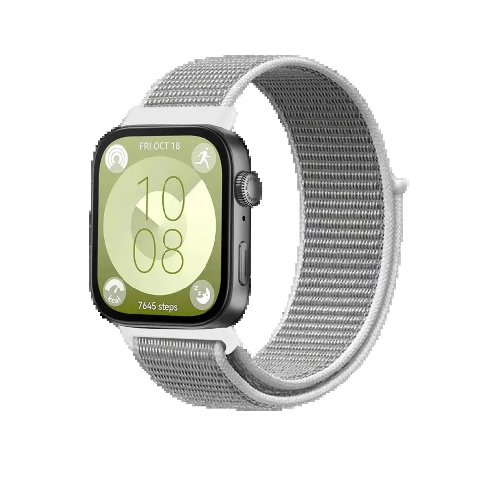 Newface Huawei Fit 4 Hasırlı Cırtcırtlı Kordon - Beyaz