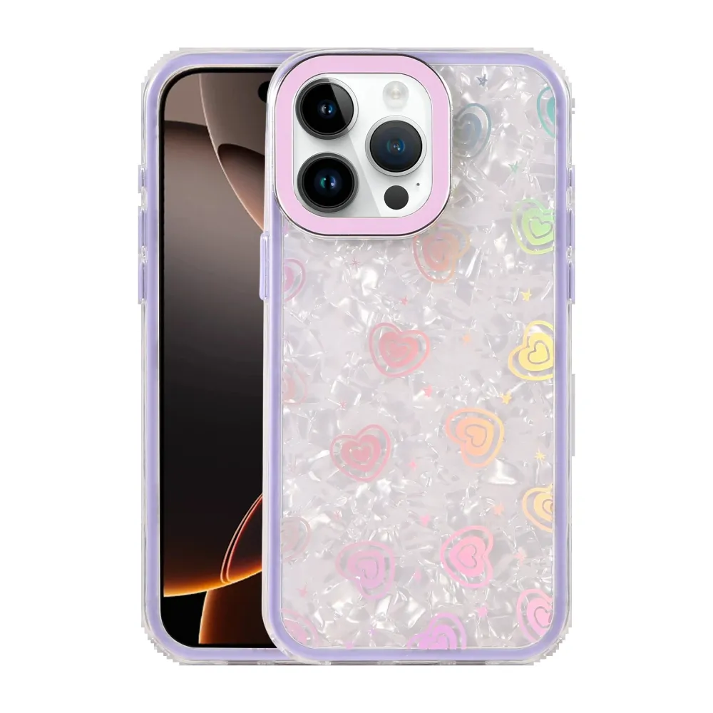 Newface Apple Iphone 14 Pro Max Lumi Desenli Kapak - Mor