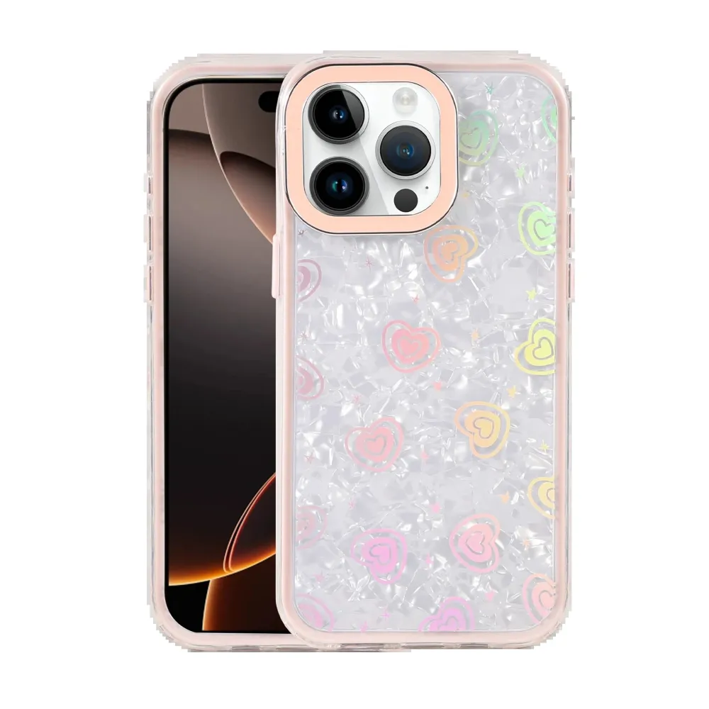 Newface Apple Iphone 14 Pro Max Lumi Desenli Kapak - Pembe