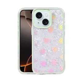 Newface Apple Iphone 15 Lumi Desenli Kapak - Yeşil