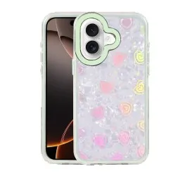 Newface Apple Iphone 16 Lumi Desenli Kapak - Yeşil