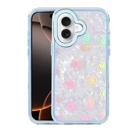 Newface Apple Iphone 16 Lumi Desenli Kapak - Mavi