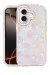 Newface Apple Iphone 16 Lumi Desenli Kapak - Pembe
