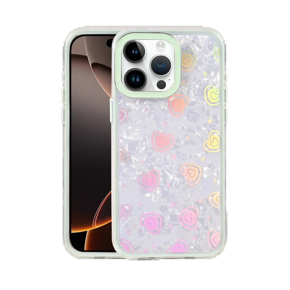 Newface Apple Iphone 16 Pro Max Lumi Desenli Kapak - Yeşil