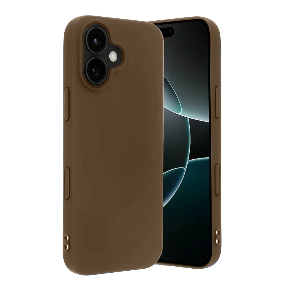 Newface Apple Iphone 17 First Silikon - Kahverengi