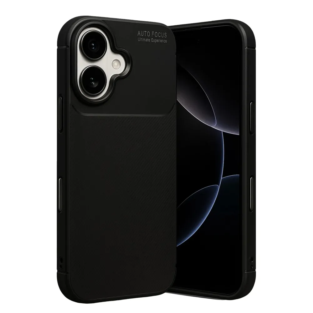 Newface Apple Iphone 17 Auto Focus Karbon Kapak - Siyah