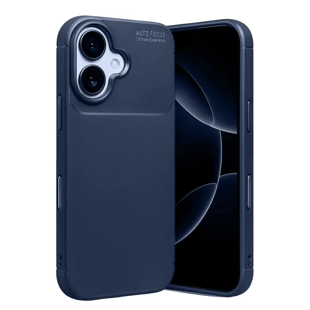 Newface Apple Iphone 17 Auto Focus Karbon Kapak - Lacivert