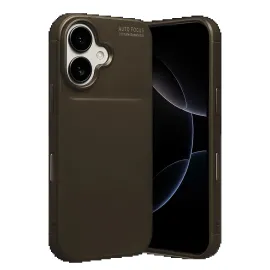 Newface Apple Iphone 17 Auto Focus Karbon Kapak - Kahverengi