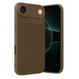 Newface Apple Iphone 17 Air Auto Focus Karbon Kapak - Kahverengi