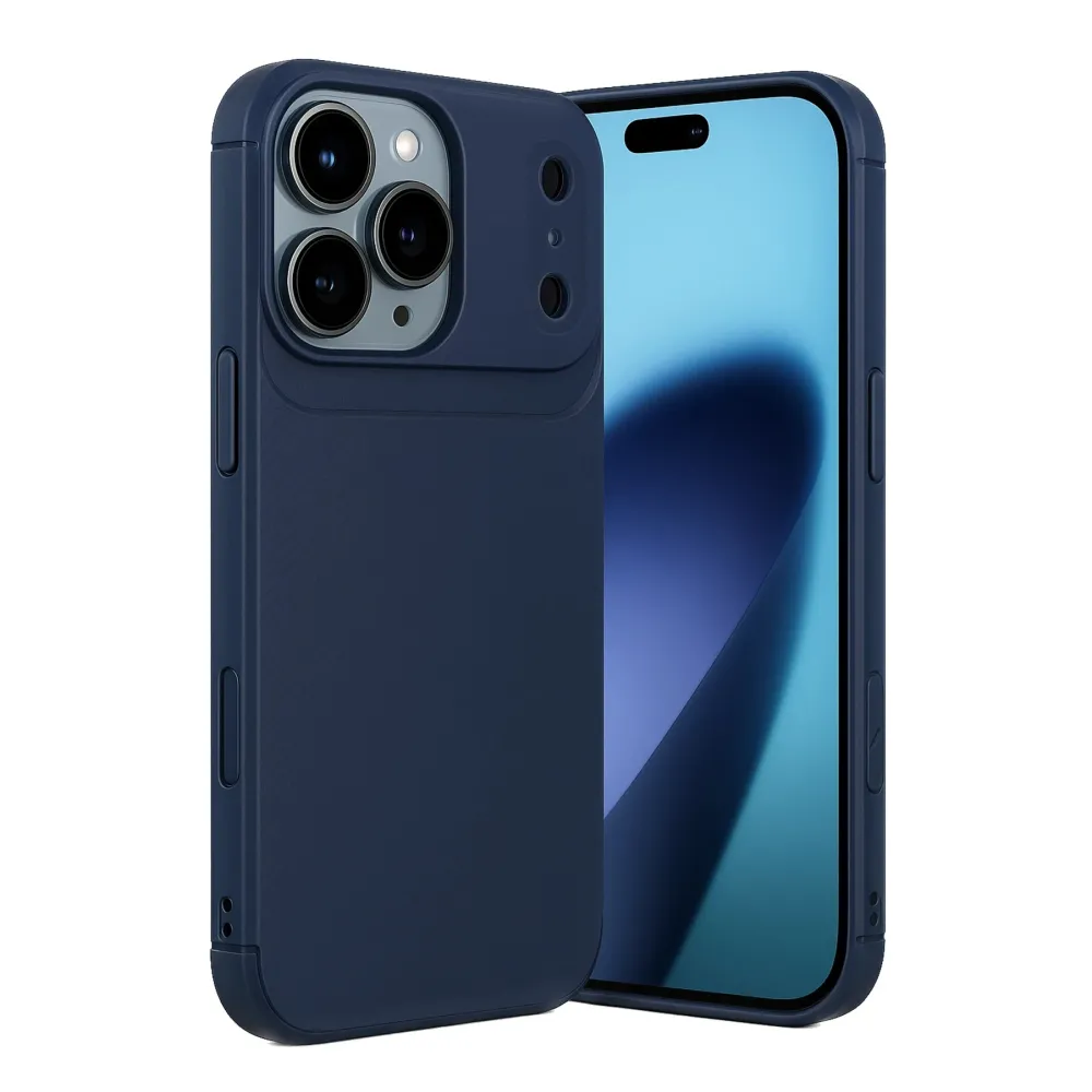 Newface Apple Iphone 17 Pro Max Auto Focus Karbon Kapak - Lacivert