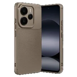 Newface Xiaomi Note 14 5G Auto Focus Karbon Kapak - Kahverengi