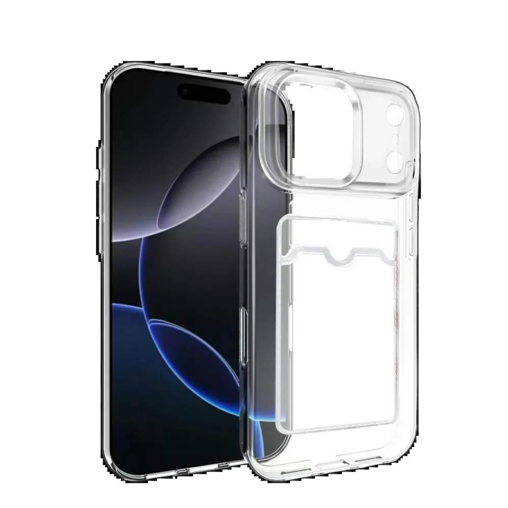 Newface Apple Iphone 17 Pro Kart Şeffaf Silikon - Şeffaf