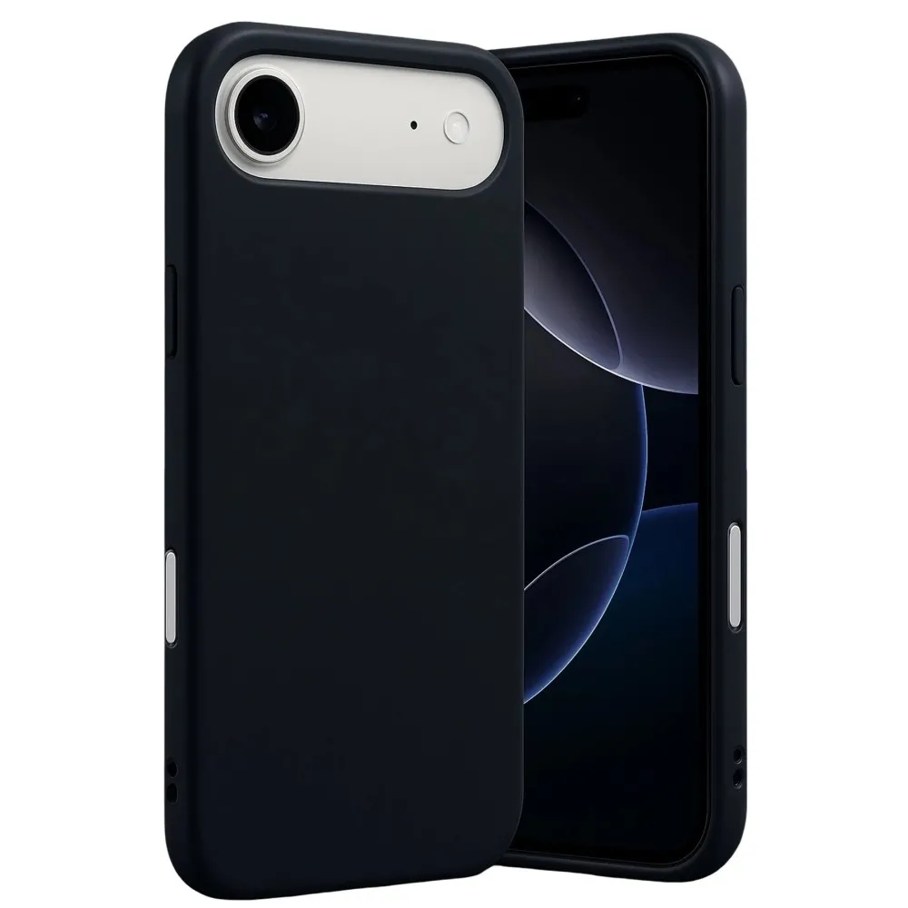 Newface Apple Iphone 17 Air Nano Içi Kadife Silikon - Siyah