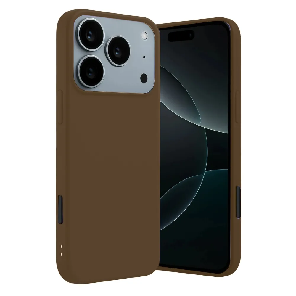 Newface Apple Iphone 17 Pro Max First Silikon - Kahverengi