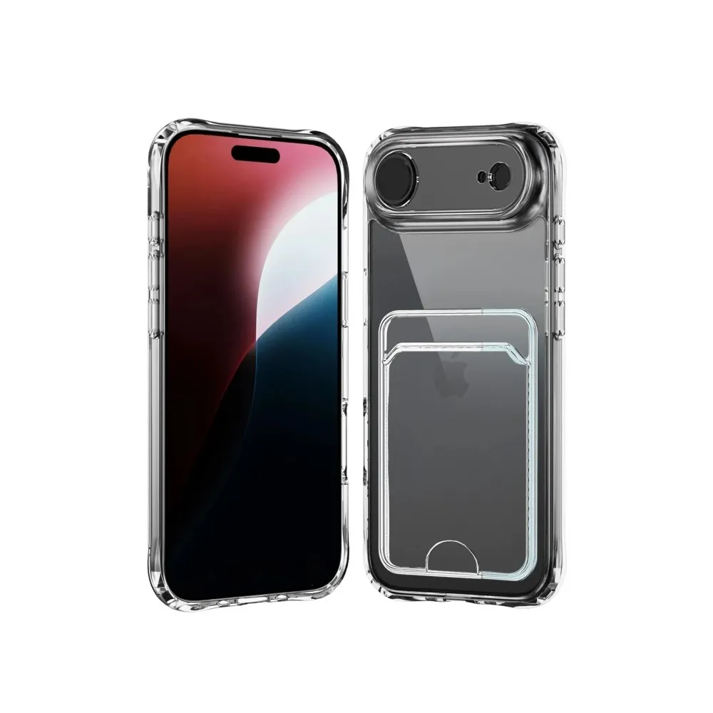 Newface Apple Iphone 17 Air Kart Şeffaf Silikon - Şeffaf