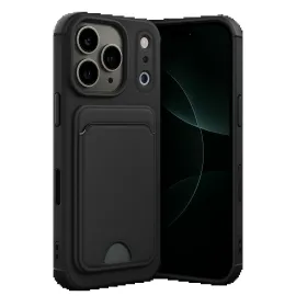 Newface Apple Iphone 17 Pro Kelvin Kartvizitli Silikon - Siyah