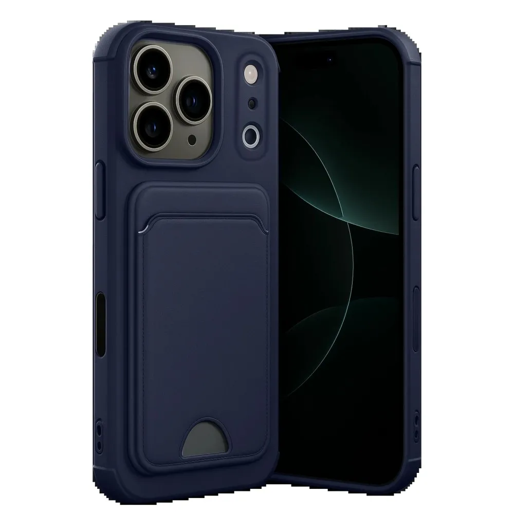 Newface Apple Iphone 17 Pro Max Kelvin Kartvizitli Silikon - Lacivert