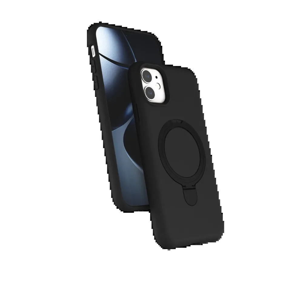 Newface Apple Iphone 11 Regal Magsafe Standlı Kapak - Siyah