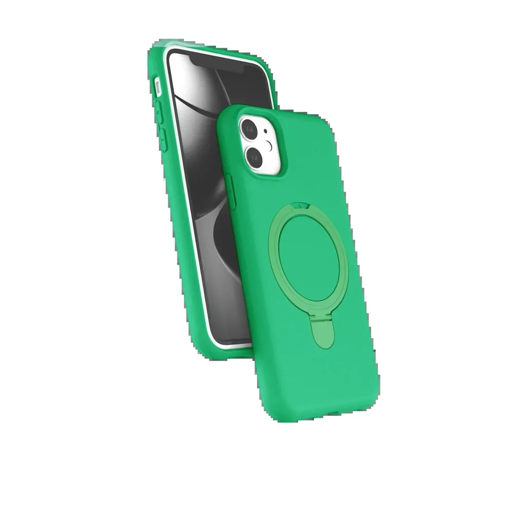 Newface Apple Iphone 11 Regal Magsafe Standlı Kapak - Yeşil