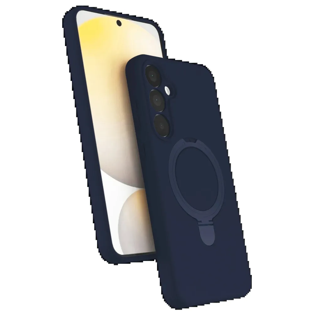 Newface Samsung Galaxy A25 5G Regal Magsafe Standlı Kapak - Lacivert