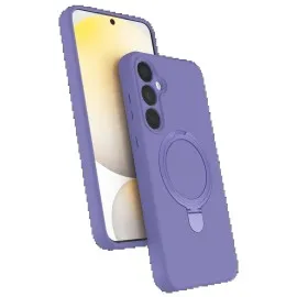 Newface Samsung Galaxy A25 5G Regal Magsafe Standlı Kapak - Lila