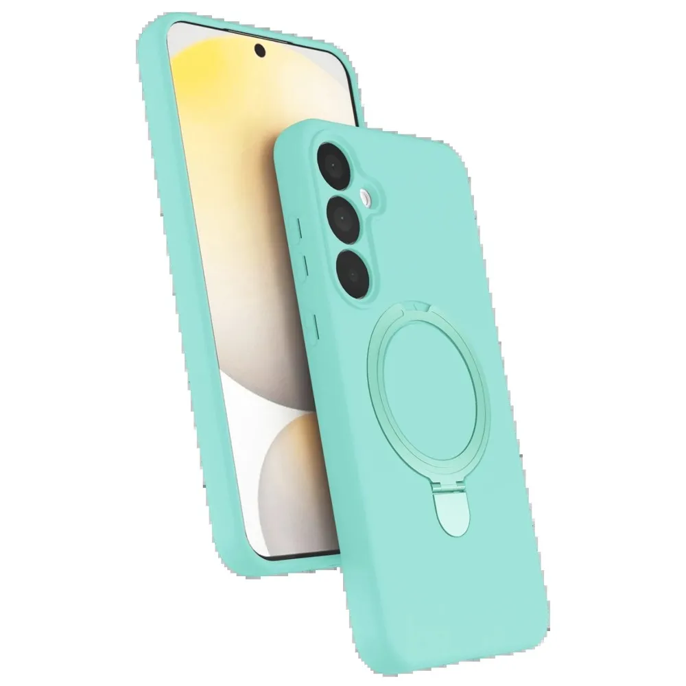Newface Samsung Galaxy A25 5G Regal Magsafe Standlı Kapak - Su Yeşili