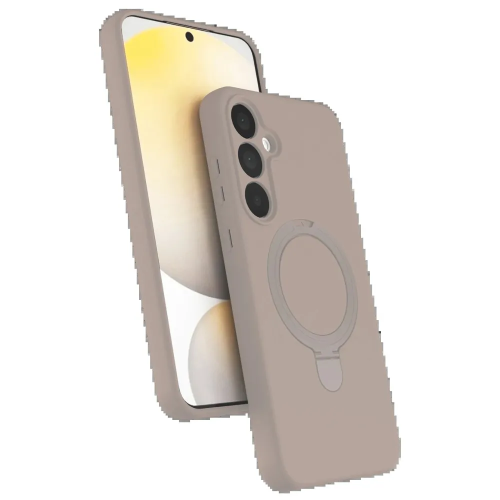 Newface Samsung Galaxy A25 5G Regal Magsafe Standlı Kapak - Çöl Titanyum