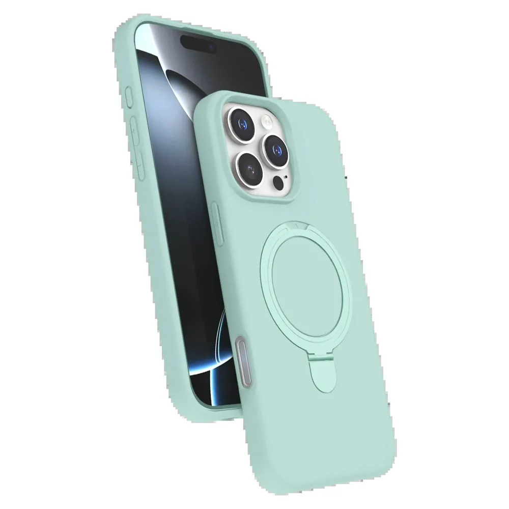 Newface Apple Iphone 16 Pro Regal Magsafe Standlı Kapak - Su Yeşili