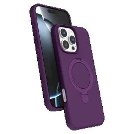 Newface Apple iPhone 16 Pro Max Regal Magsafe Standlı Kapak - Derin Mor