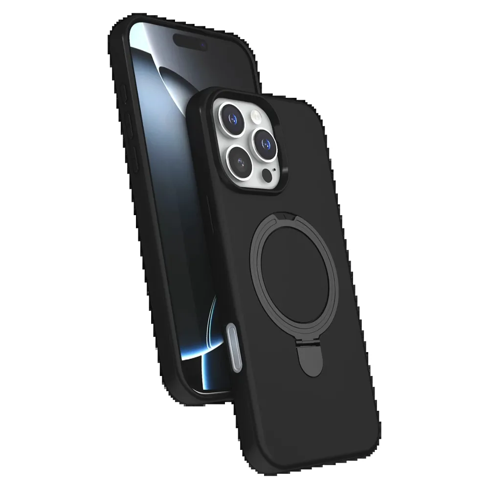 Newface Apple Iphone 16 Pro Max Regal Magsafe Standlı Kapak - Siyah