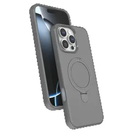 Newface Apple Iphone 16 Pro Max Regal Magsafe Standlı Kapak - Titan Gri