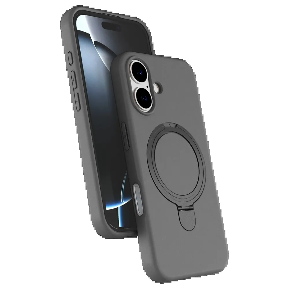 Newface Apple Iphone 16 Plus Regal Magsafe Standlı Kapak - Titan Gri