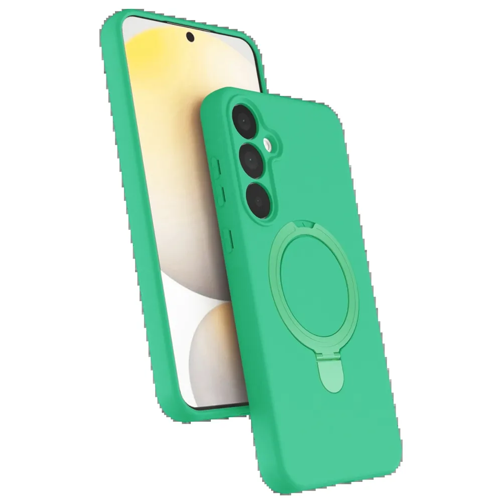 Newface Samsung Galaxy A55 5G Regal Magsafe Standlı Kapak - Yeşil