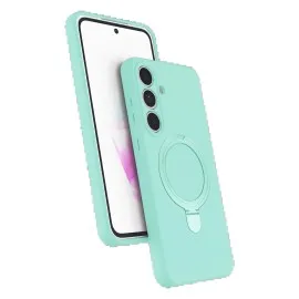 Newface Samsung Galaxy S24 FE Regal Magsafe Standlı Kapak - Su Yeşili