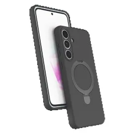 Newface Samsung Galaxy S24 FE Regal Magsafe Standlı Kapak - Titan Gri