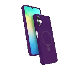 Newface Samsung Galaxy A06 Regal Magsafe Standlı Kapak - Derin Mor