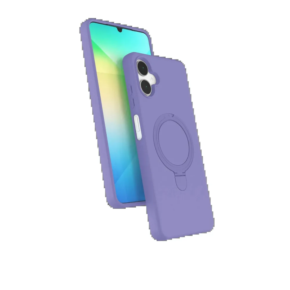 Newface Samsung Galaxy A06 Regal Magsafe Standlı Kapak - Lila