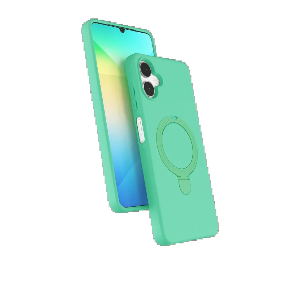 Newface Samsung Galaxy A06 Regal Magsafe Standlı Kapak - Yeşil