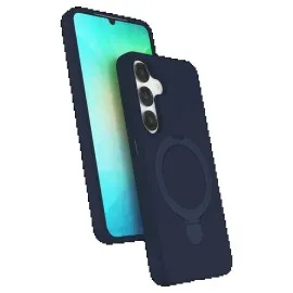 Newface Samsung Galaxy S25 Regal Magsafe Standlı Kapak - Lacivert