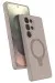 Newface Samsung Galaxy S25 Ultra Regal Magsafe Standlı Kapak - Çöl Titanyum