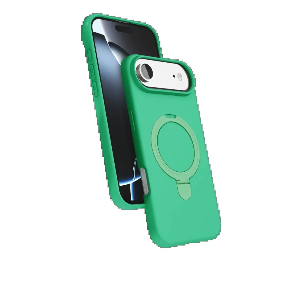 Newface Apple Iphone 17 Air Regal Magsafe Standlı Kapak - Yeşil