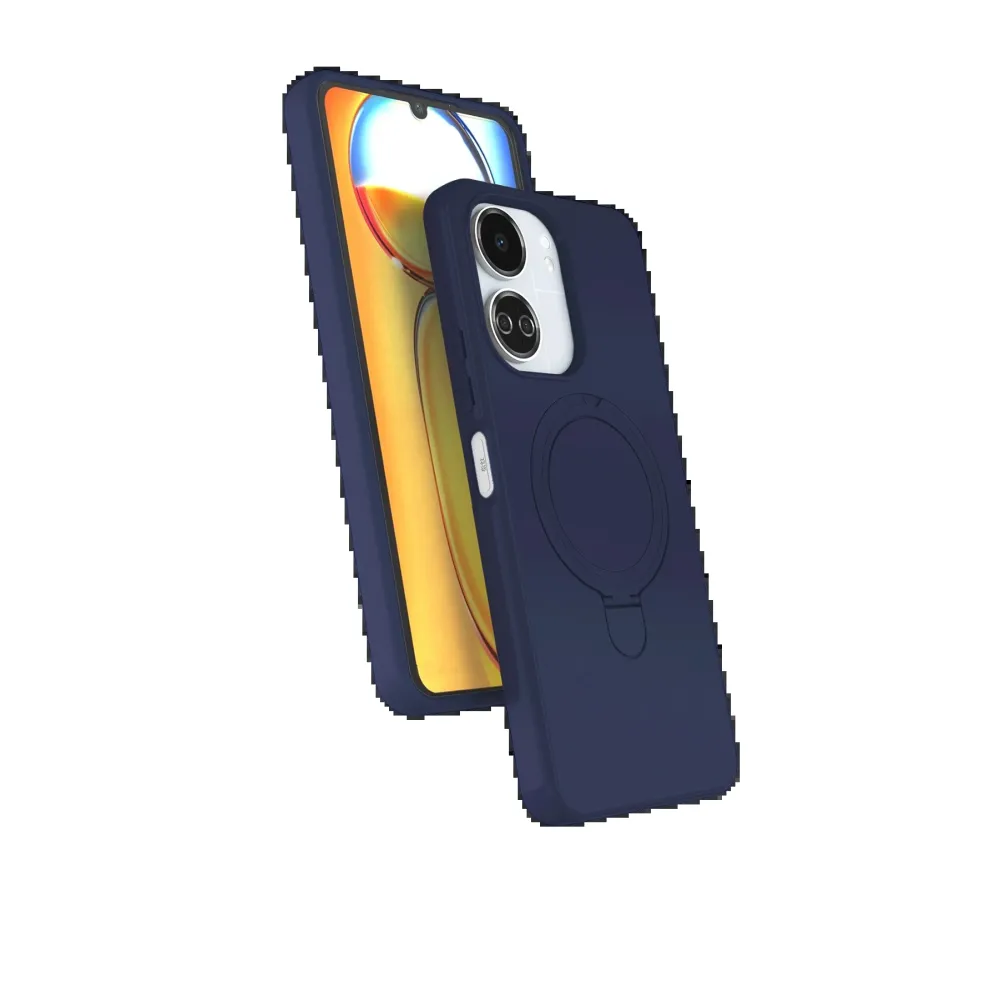Newface Xiaomi Redmi 13C Regal Magsafe Standlı Kapak - Lacivert