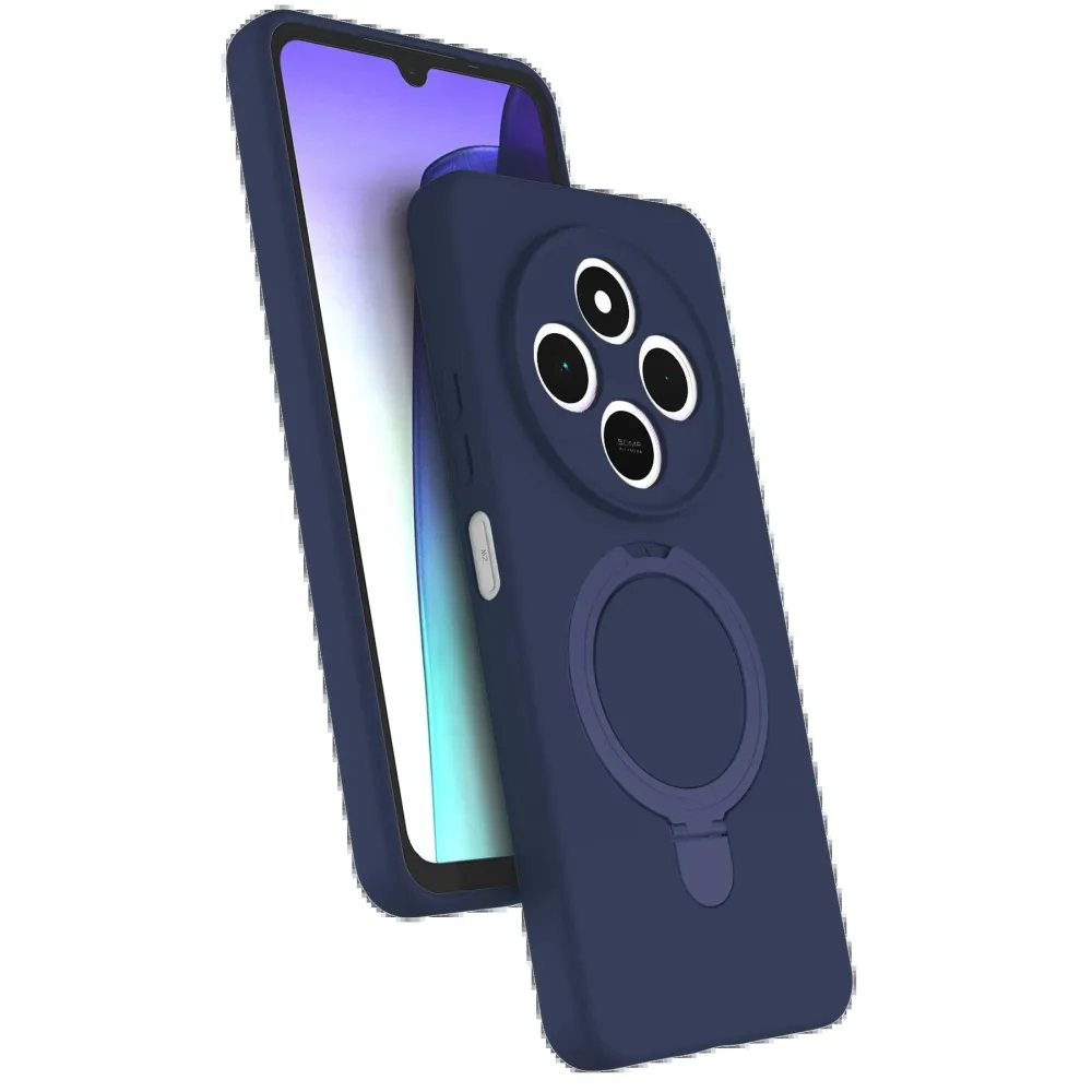 Newface Xiaomi Redmi 14C Regal Magsafe Standlı Kapak - Lacivert